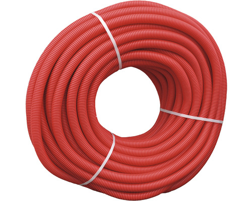 Tub flexibil de protecție roșu PexKIT D32 pentru PEX D20, colac 50 m