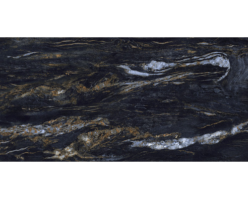Gresie / Faianță porțelanată Agatha Blue High Glossy rectificată 60x120 cm