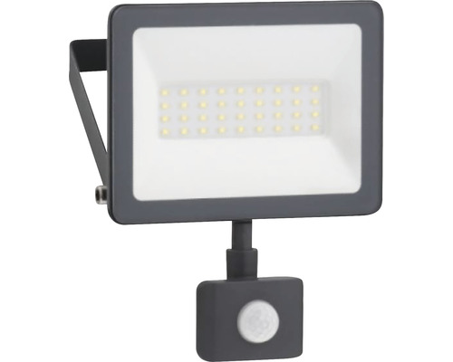 Proiector cu LED integrat Schneider Mureva 20W 2000 lumeni IP44, senzor de mișcare, lumină neutră, negru