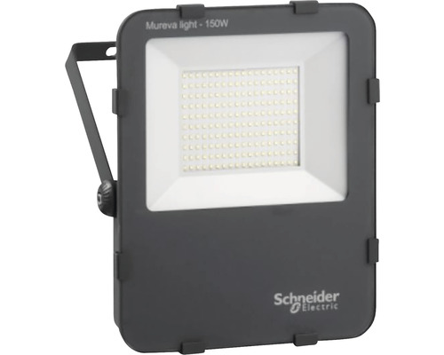 Proiector LED exterior Schneider Mureva 150W 18000 lumeni IP65, lumină rece, negru