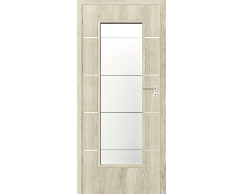 Foaie de ușă Classen stejar Kendal Discovery 1 MDF 203,5x74,4 cm stânga 3 balamale Foaie de ușă Classen stejar Kendal Discovery 1 MDF 203,5x74,4 cm stânga 3 balamale