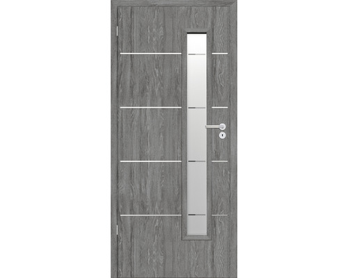 Foaie de ușă Classen stejar grigio Discovery 11 MDF 203,5x64,4 cm stânga 3 balamale