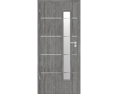 Foaie de ușă Classen stejar grigio Discovery 11 MDF 203,5x84,4 cm stânga 3 balamale