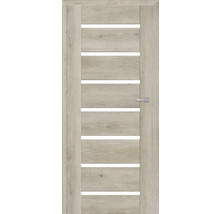 Ușă din lemn cu decupaje orizontale pentru un design îmbunătățit