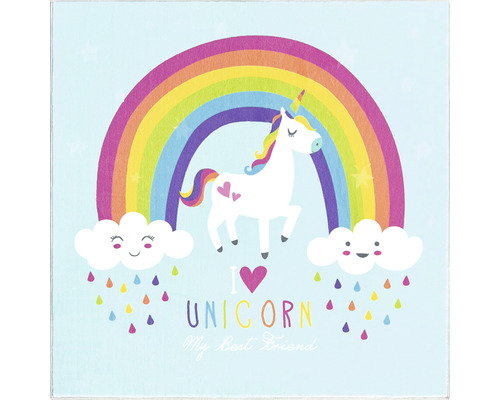 Covor camera copiilor Nela Unicorn 100x100 cm Covor camera copiilor Nela Unicorn 100x100 cm