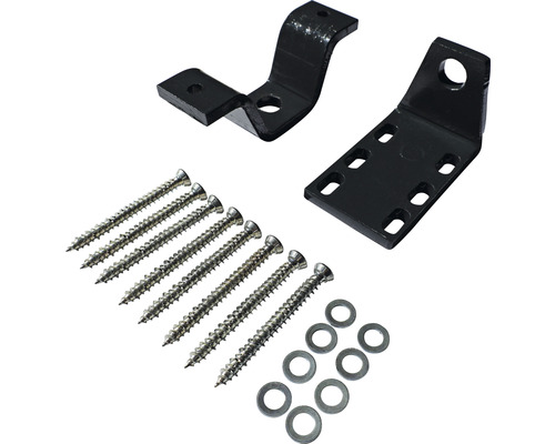 Set de fixare cu două suporturi, șuruburi și șaibe