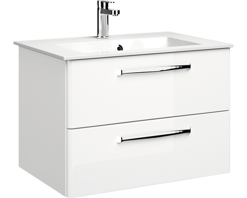 Dulap de bază pentru lavoar cu două sertare și baterie