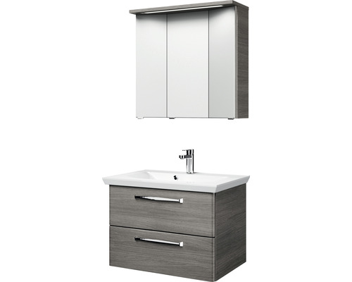 Dulap de bază pentru lavoar cu chiuvetă și dulap cu oglindă pentru baie