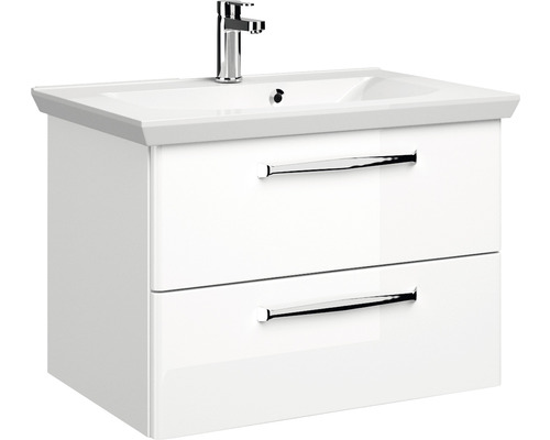 Dulap de bază pentru lavoar cu două sertare, chiuvetă și robinet