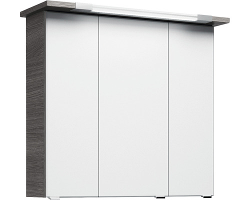 Dulap de baie cu trei uși și iluminare