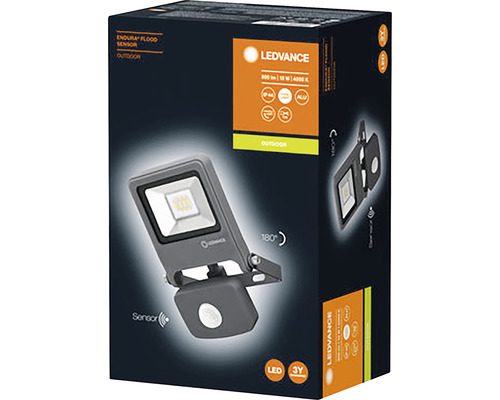 Ambalajul unei lămpi de exterior cu senzor de inundație LEDVANCE Endura