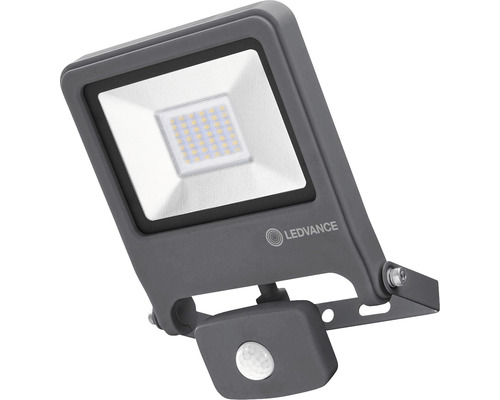 Proiector LED exterior Ledvance Endura Flood 30W 2700 lumeni IP44, senzor de mișcare, lumină neutră, gri închis Proiector LED exterior Ledvance Endura Flood 30W 2700 lumeni IP44, senzor de mișcare, lumină neutră, gri închis