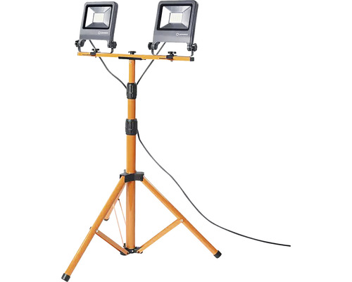 Proiector dublu de lucru cu LED pe trepied pentru iluminat de șantier