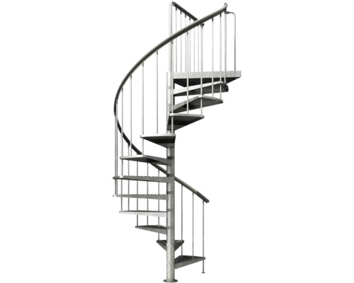Scară spiralată metalică pentru exterior