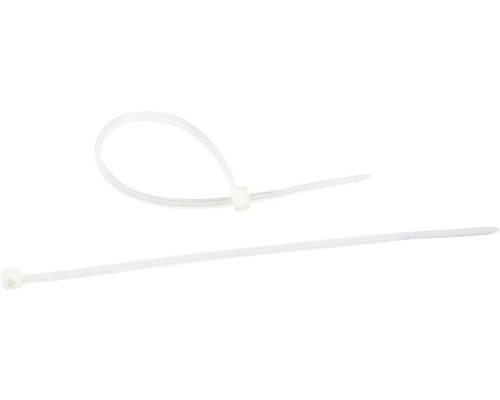 Colier plastic/șoricei prindere Novelite 2,5x200 mm, 100 bucăți, alb Colier plastic/șoricei prindere Novelite 2,5x200 mm, 100 bucăți, alb