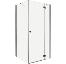 Set cabină de duș pătrată Radaway Torrenta KDJ 80R cu cădiță de duș și sifon 80x80 cm, sticlă transparentă, profil crom-thumb-1