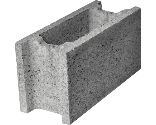 Bolțar fundație PETRA 20x25x50 cm Bloc de beton gol gri