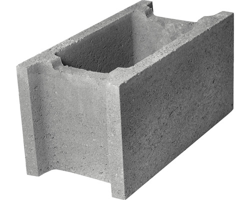 Bolțar fundație PETRA 25x25x50 cm Bloc de cofrare gri din beton