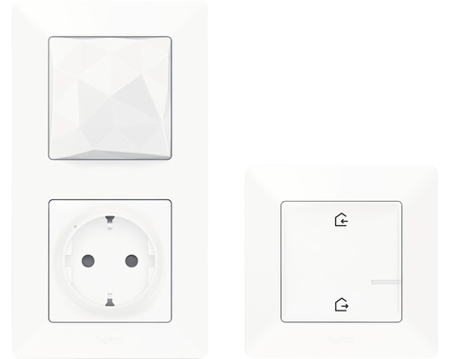 Controller smart Legrand Valena Life with Netatmo Gateway cu priză integrată max. 3680W, alb, incl. comutator manual de scenarii