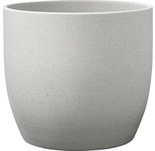 Mască ghiveci Soendgen Basel Stone ceramică Ø 27 cm H 26 cm gri deschis