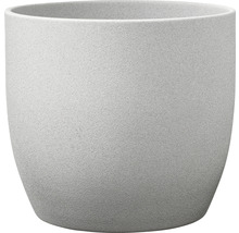 Mască ghiveci Soendgen Basel Stone ceramică Ø 19 cm H 18 cm gri deschis