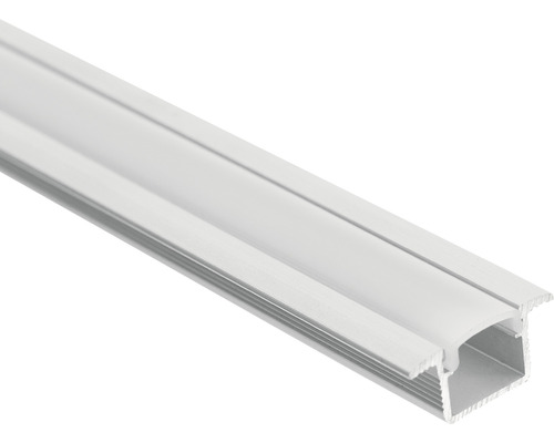 Profil bandă LED aluminiu cu autoadeziv LPV12 2m, incl. capace și abajur difuzor