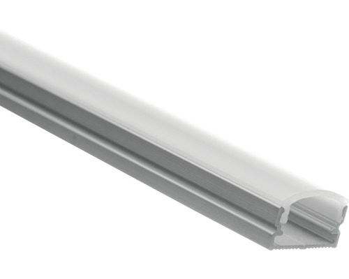 Profil bandă LED aluminiu cu autoadeziv LP20B 1m, incl. capace și abajur difuzor