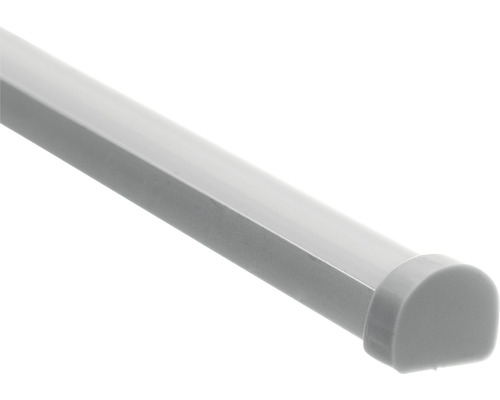 Profil bandă LED aluminiu cu autoadeziv LP7B 2m, incl. capace și abajur difuzor Șină profilată cu capac terminal