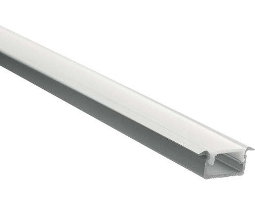 Profil bandă LED aluminiu cu autoadeziv LP7C 2m, incl. capace și abajur difuzor Profil LED pentru benzi LED