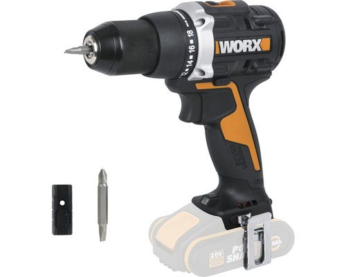 Mașină de găurit Worx Nitro WX102.920V max. 60Nm, max. 450 r/min, fără acumulator și încărcător