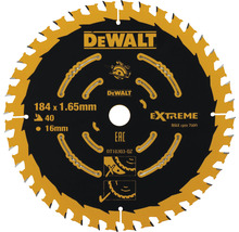 Disc de ferăstrău DeWalt cu diametrul de 184 milimetri și 40 de dinți