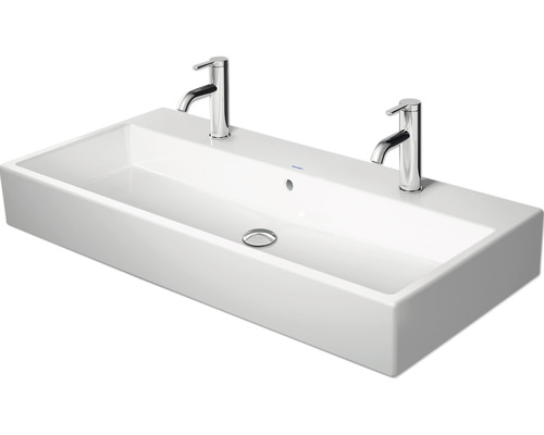 Lavoar dublu suspendat DURAVIT VeroAir 100x47 cm alb