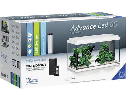 Acvariu Aquatlantis Advance Led 60 cu sistem de filtrare