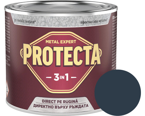 Email Protecta 3 în 1 gri antracit 0,5 l VopseaProtecta Metal Expert 3 în 1 pentru protecție împotriva ruginii, în ton