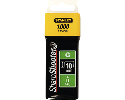Capse Stanley 1-TRA706T, tip G, 10 mm, pachet de 1000 bucăți
