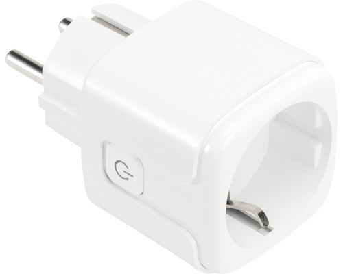 Priză albă cu buton de pornire/oprire