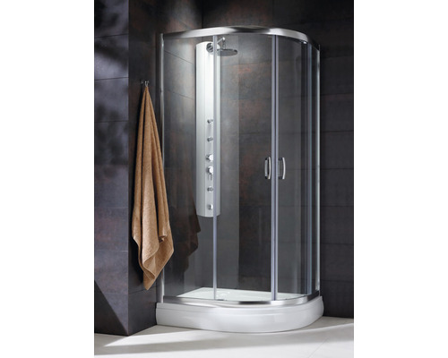 Cabină de duș asimetrică Radaway Premium Plus E 120x90x190 sticlă grafit profil crom Cabină de duș asimetrică Radaway Premium Plus E 120x90x190 sticlă grafit profil crom