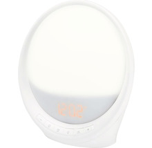 Veioză cu LED integrat & ceas/alarmă Pulsar Remy 6W 350 lumeni, lumină RGBW, albă, conexiune WiFi & Bluetooth-thumb-0