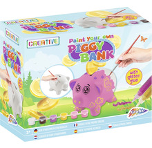 Set creativ pușculiță porcușor din ceramică Piggy Bank
