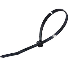 Colier plastic/șoricei prindere Novelite 4,8x200 mm, 100 bucăți, negru