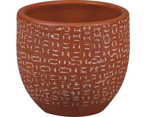 Mască ghiveci Amarante ceramică porțelanată Ø 18 cm H 16 cm portocaliu-0