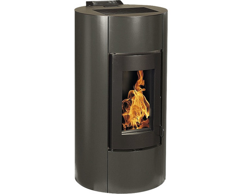 Șemineu pe peleți Interstoves Angelina 11,4 kW negru, aprindere electrică, 103x53x53 cm Șemineu pe peleți cu flacără