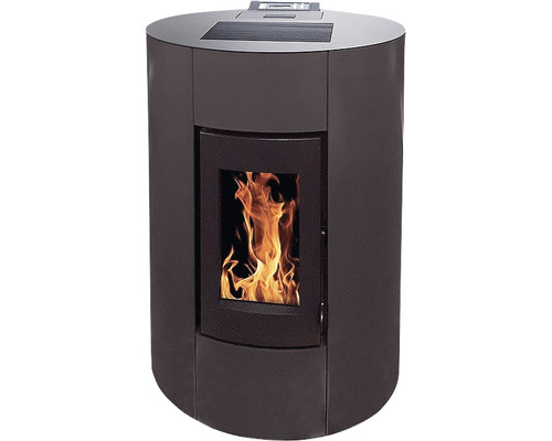 Șemineu pe peleți Interstoves Aurelia 11,4 kW negru, aprindere electrică, 100,7x70,4x54,8 cm