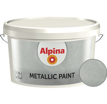 Vopsea Alpina Metallic argintiu 1,25 l-thumb-3