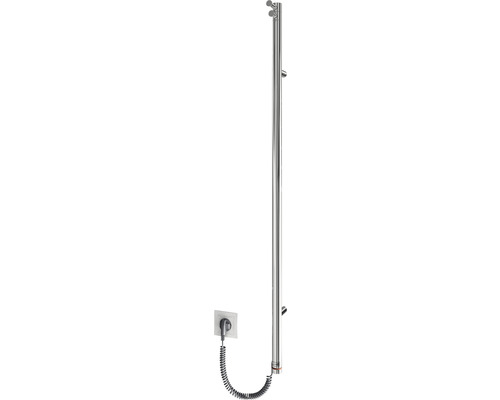 Radiator (calorifer) baie electric portprosop Mario Ray 1100x30 mm 90W inox Radiator pentru prosoape cu ștecher pentru baie