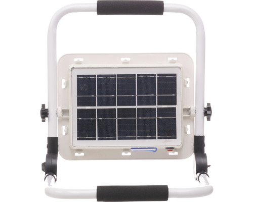 Lumină de lucru solară cu cadru alb și mâner