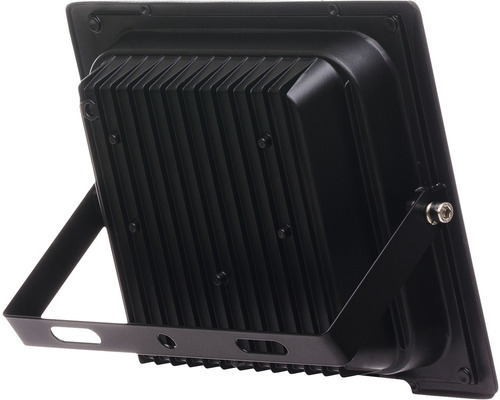 Reflector LED negru cu nervuri de răcire și suport