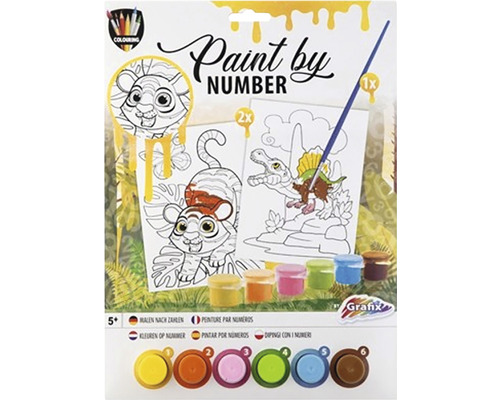 Pictură pe numere pentru copii A4, model 2