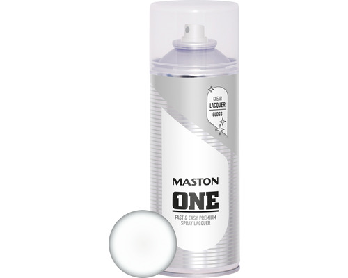 Lac spray transparent ONE Maston incolor lucios 400 ml Maston One lac transparent lucios în spray