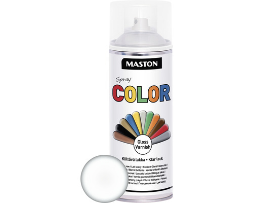 Lac spray Maston Color lucios transparent 400 ml Lac transparent spray de la Maston